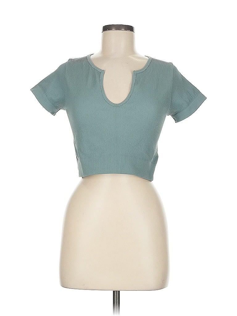 Pre-owned Unbranded Short Sleeve T-shirt In Green