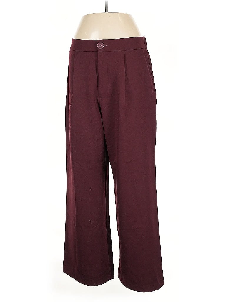 Stradivarius Burgundy Dress Pants Size 12 - photo 1