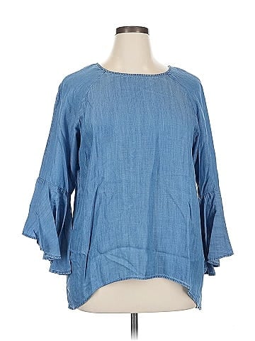 LC Lauren Conrad 3/4 Sleeve Blouse (view 1)