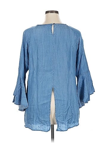 LC Lauren Conrad 3/4 Sleeve Blouse (view 2)
