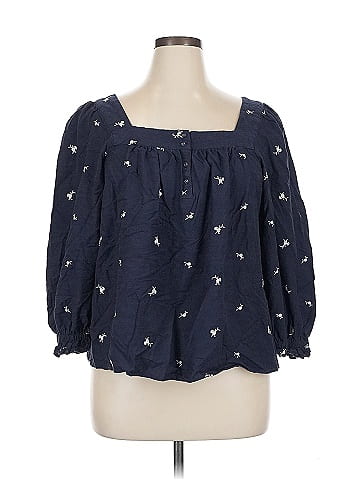 LC Lauren Conrad 3/4 Sleeve Blouse (view 1)