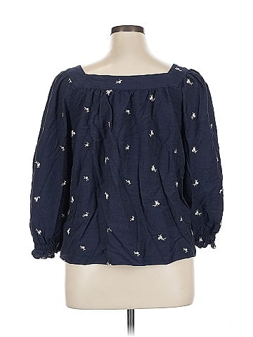 LC Lauren Conrad 3/4 Sleeve Blouse (view 2)