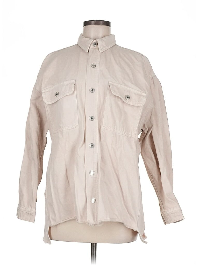 Pre-owned Mng Jacket In White