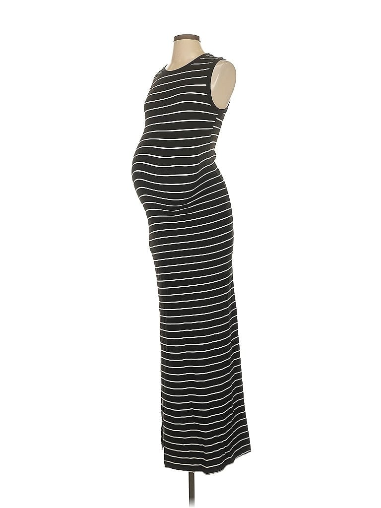 A Pea in the Pod Stripes Black Casual Dress Size XS - photo 1