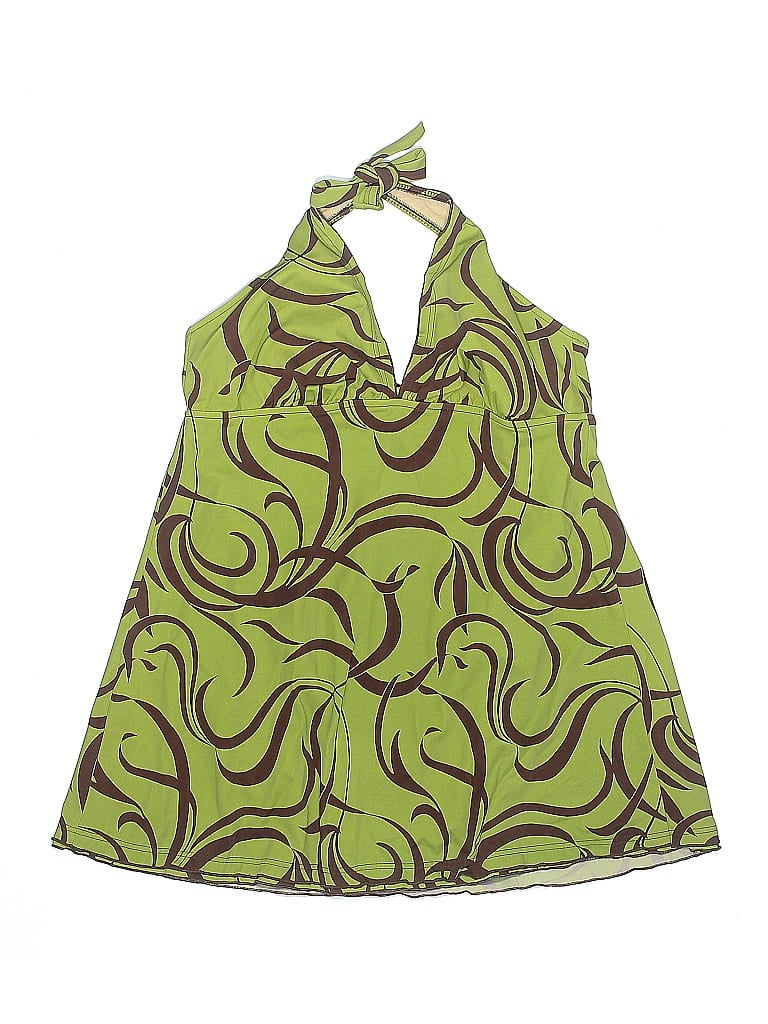 Pre-owned Mainstream Swimsuit Cover Up In Green