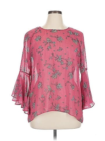LC Lauren Conrad 3/4 Sleeve Blouse (view 1)