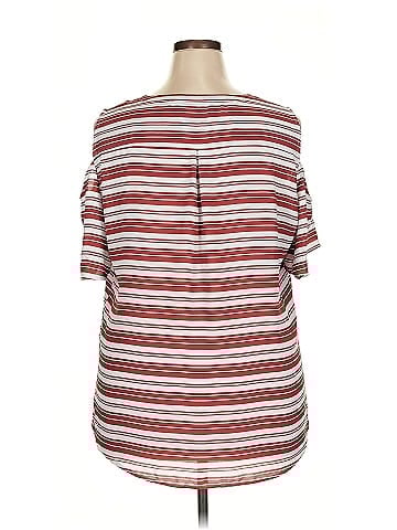 Soho JEANS NEW YORK & COMPANY Short Sleeve Blouse (view 2)
