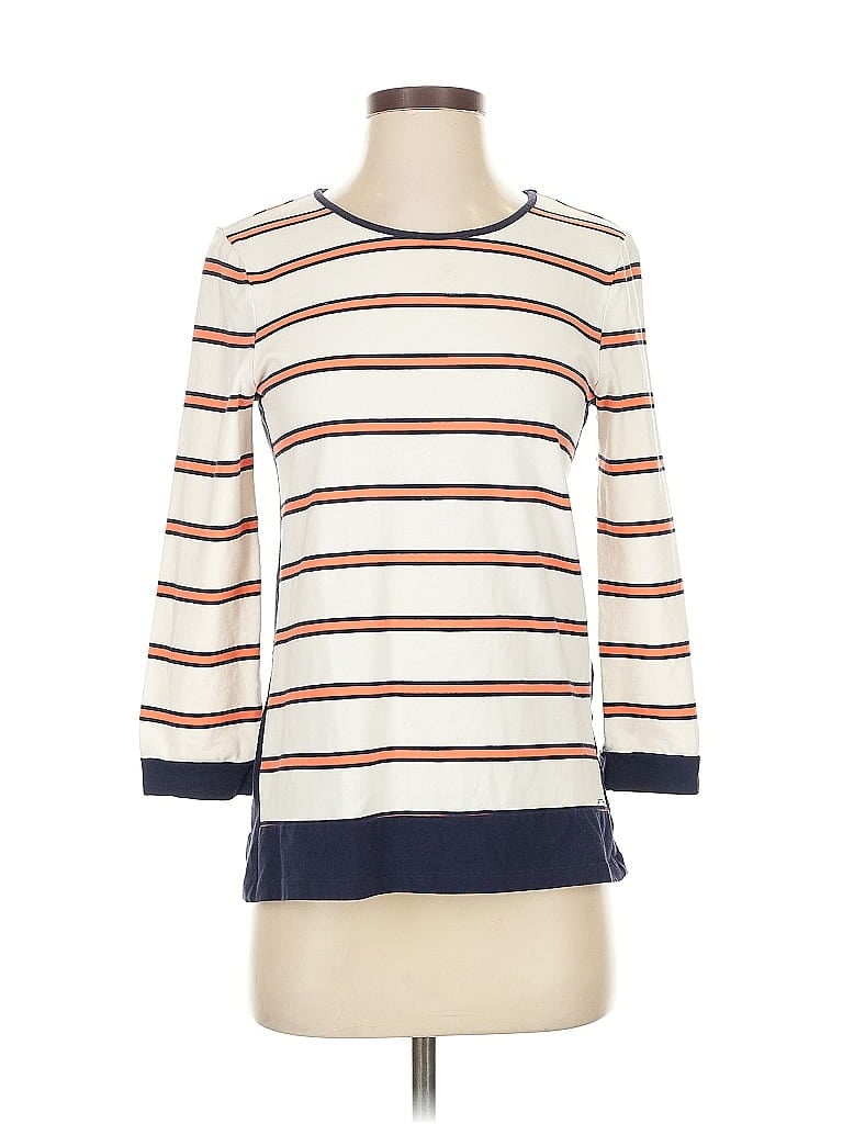 Pre-owned Tommy Hilfiger 3/4 Sleeve T-shirt In White