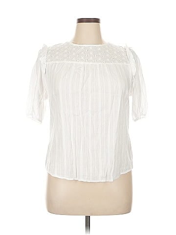 Allegra K Short Sleeve Blouse (view 1)
