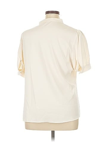 Allegra K Short Sleeve Blouse (view 2)