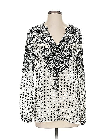 Hale Bob Long Sleeve Silk Top (view 1)