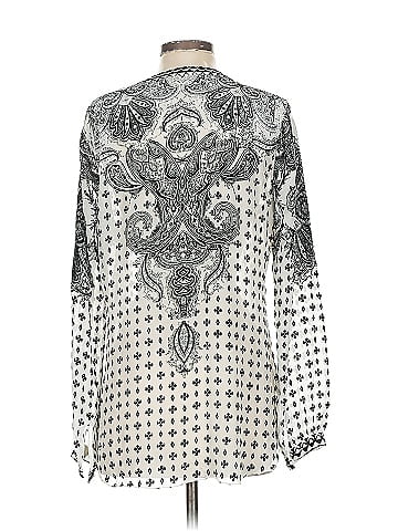 Hale Bob Long Sleeve Silk Top (view 2)