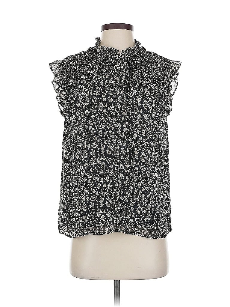 Pre-owned Pleione Sleeveless Blouse In Black