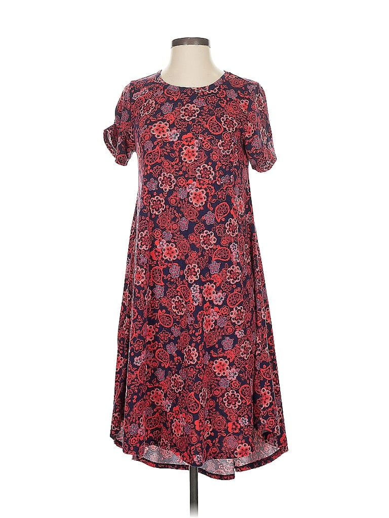 Pre-owned Lularoe Casual Dress In Red