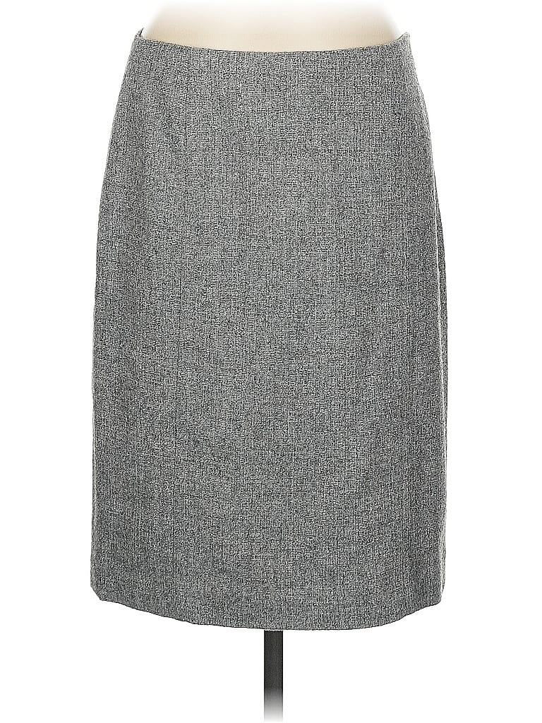 Pre-owned Ann Taylor Formal Skirt In Gray
