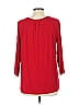 db established 1962 Red 3/4 Sleeve Blouse Size L (estimated) - photo 2