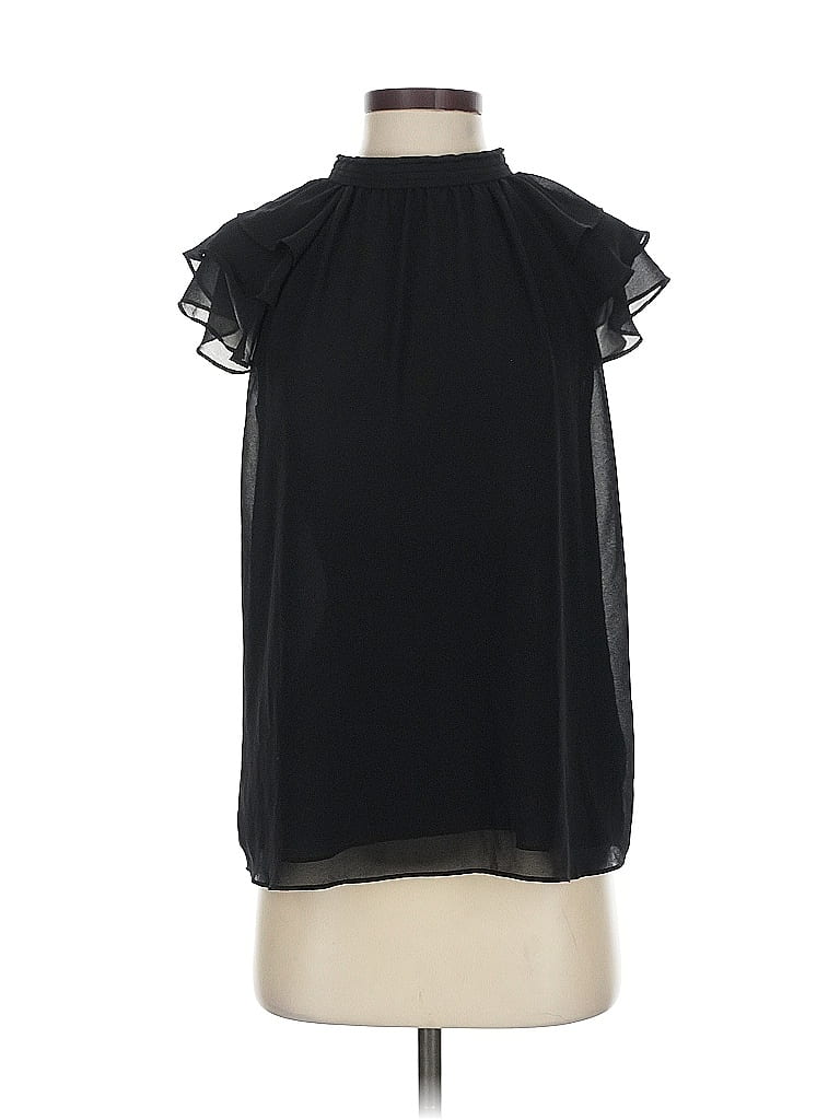 Pre-owned Naked Zebra Sleeveless Blouse In Black