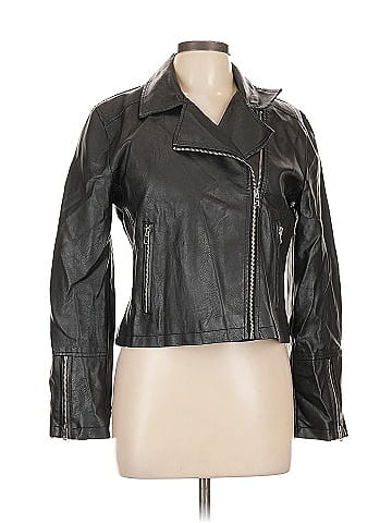 Anna Cai Faux Leather Jacket (view 1)