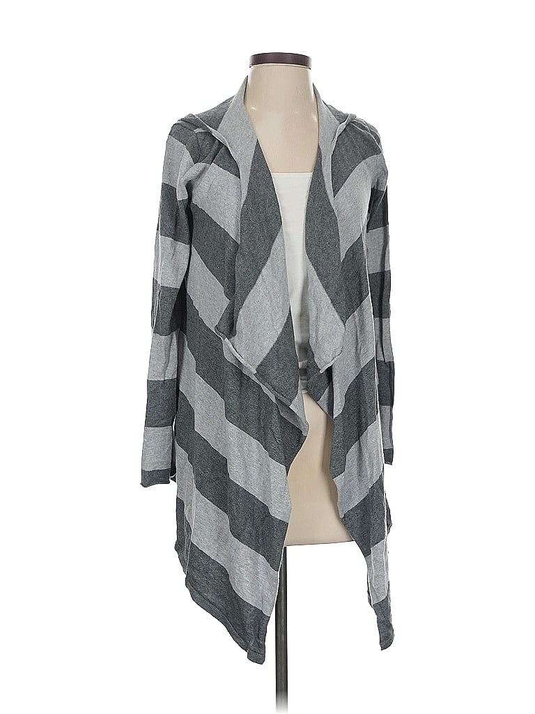 Pre-owned Ann Taylor Loft Cardigan Sweater In Gray
