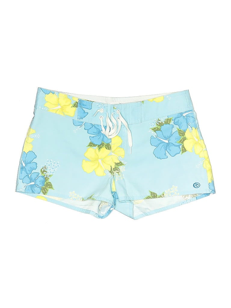 Rip Curl 100% Polyester Floral Blue Board Shorts Size 5 - photo 1