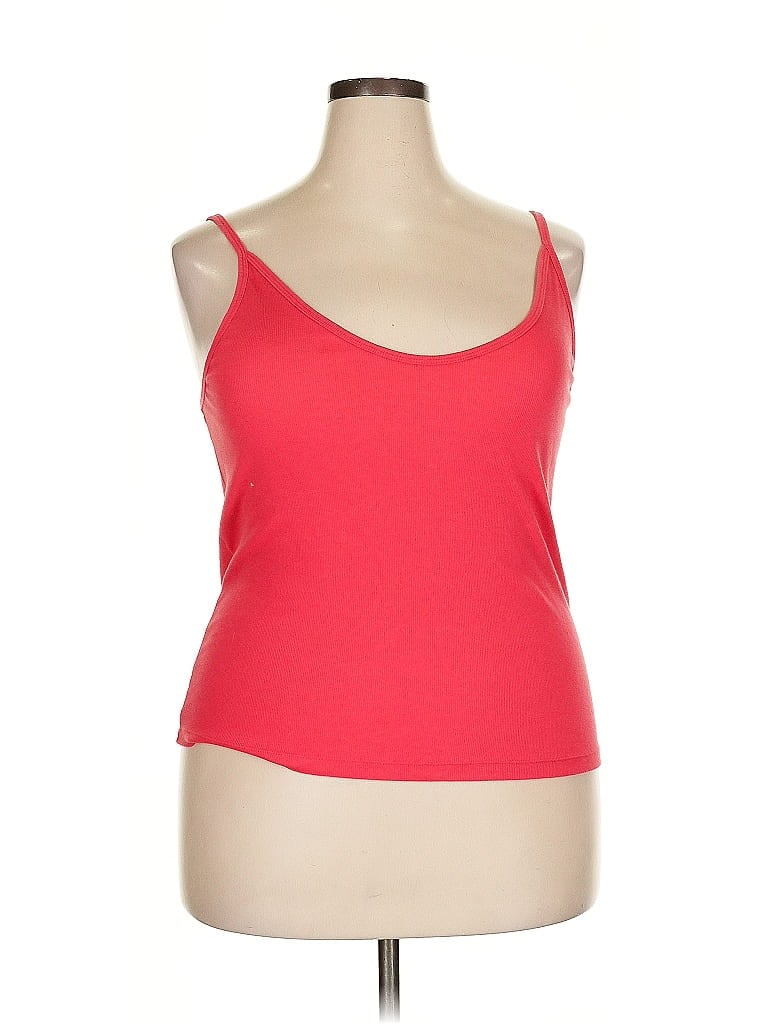 Pre-owned Universal Thread Tank Top Red Strapless Neckline Tops