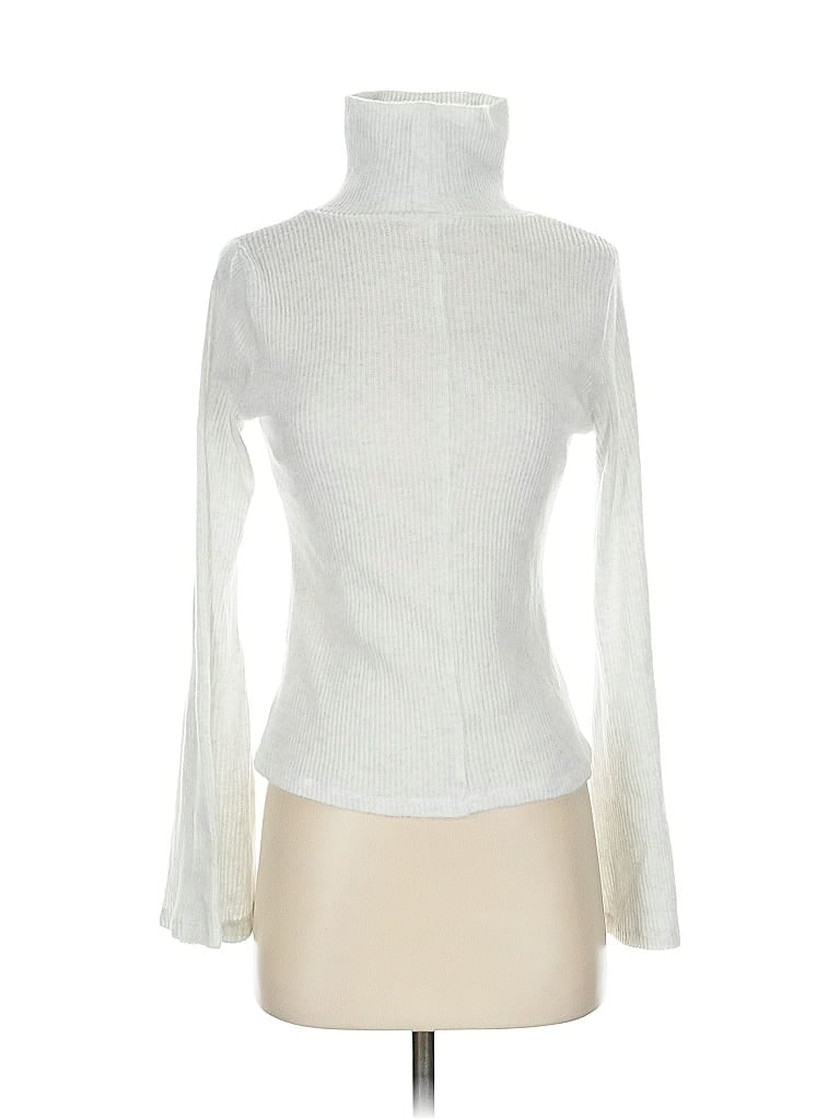 Pre-owned Assorted Brands Turtleneck Sweater In White