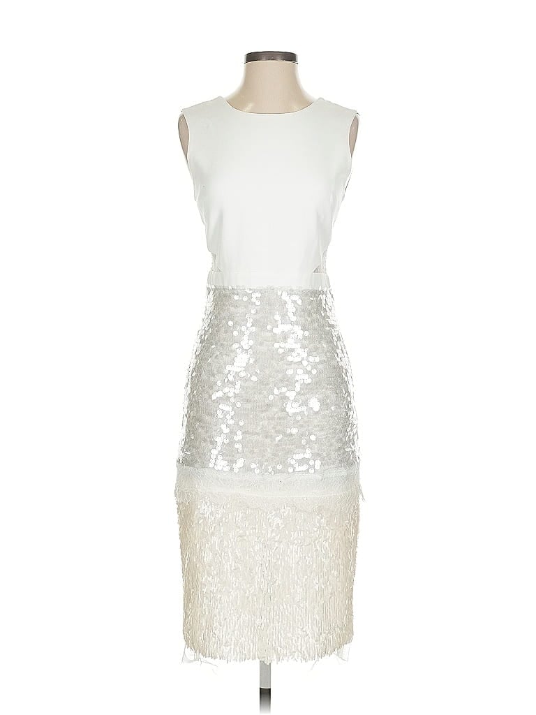 BCBGMAXAZRIA Ivory White Cocktail Dress Size 4 - photo 1