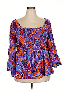 Terra & Sky 3/4 Sleeve Blouse