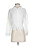 Monrow 100% Cotton White Long Sleeve Blouse Size S - photo 1