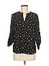 Daniel Rainn Stars Black 3/4 Sleeve Blouse Size M - photo 1