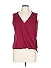 Veronica M. Burgundy Sleeveless Blouse Size L - photo 1