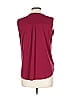 Veronica M. Burgundy Sleeveless Blouse Size L - photo 2