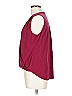 Veronica M. Burgundy Sleeveless Blouse Size L - photo 4