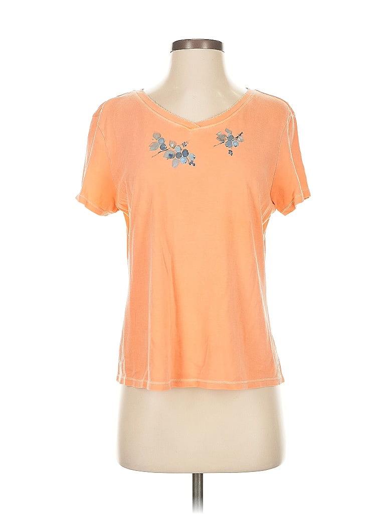 Pre-owned Jjill Short Sleeve T-shirt In Orange