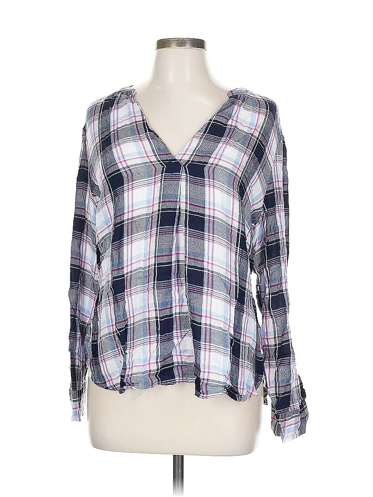 Pre-owned Soho Jeans New York & Company Long Sleeve T-shirt In Blue