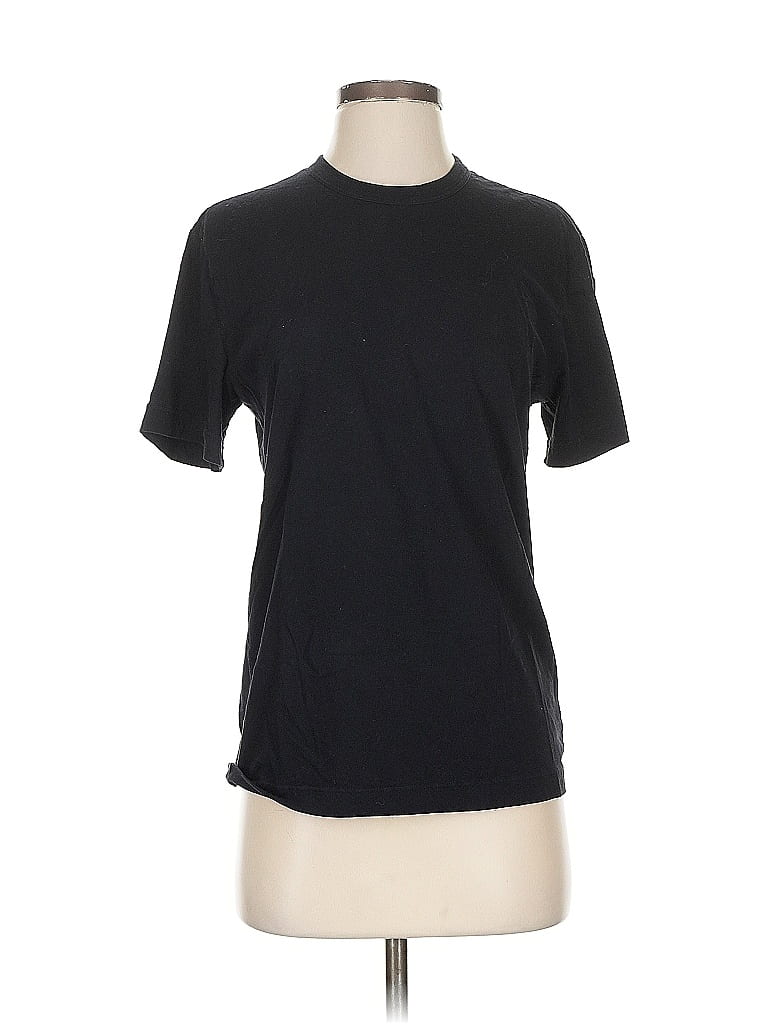 James Perse 100% Cotton Solid Black Short Sleeve T-Shirt Size XS (0) - photo 1