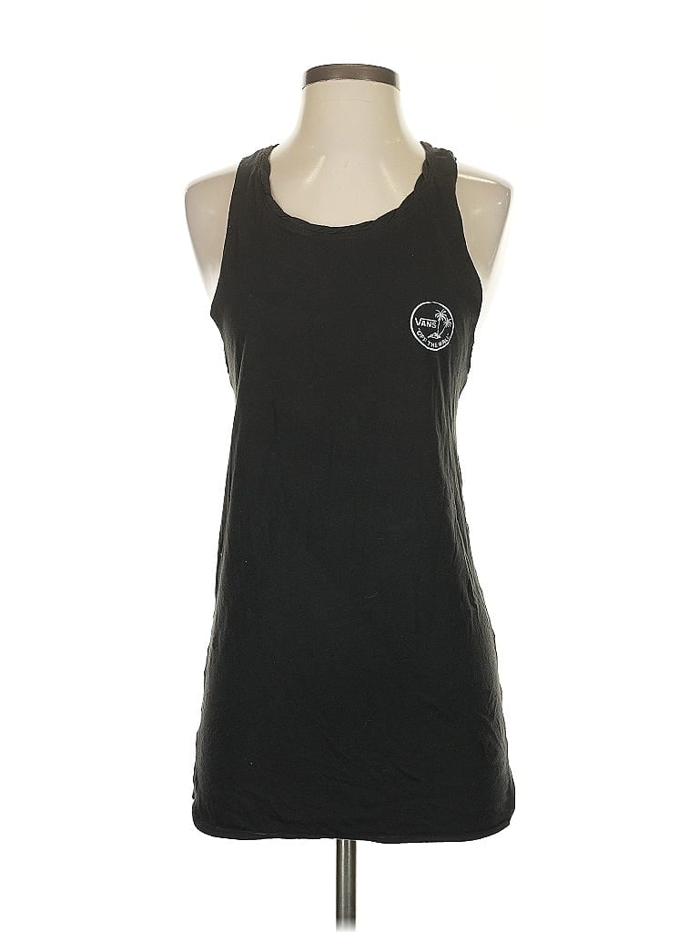 Pre-owned Vans Tank Top Black Halter Neckline Tops