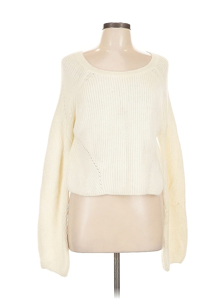 Pre-owned Assorted Brands Pullover Sweater In White