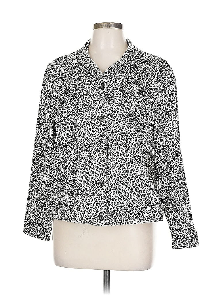 Pre-owned Ruby Rd. Blazer Jacket In White