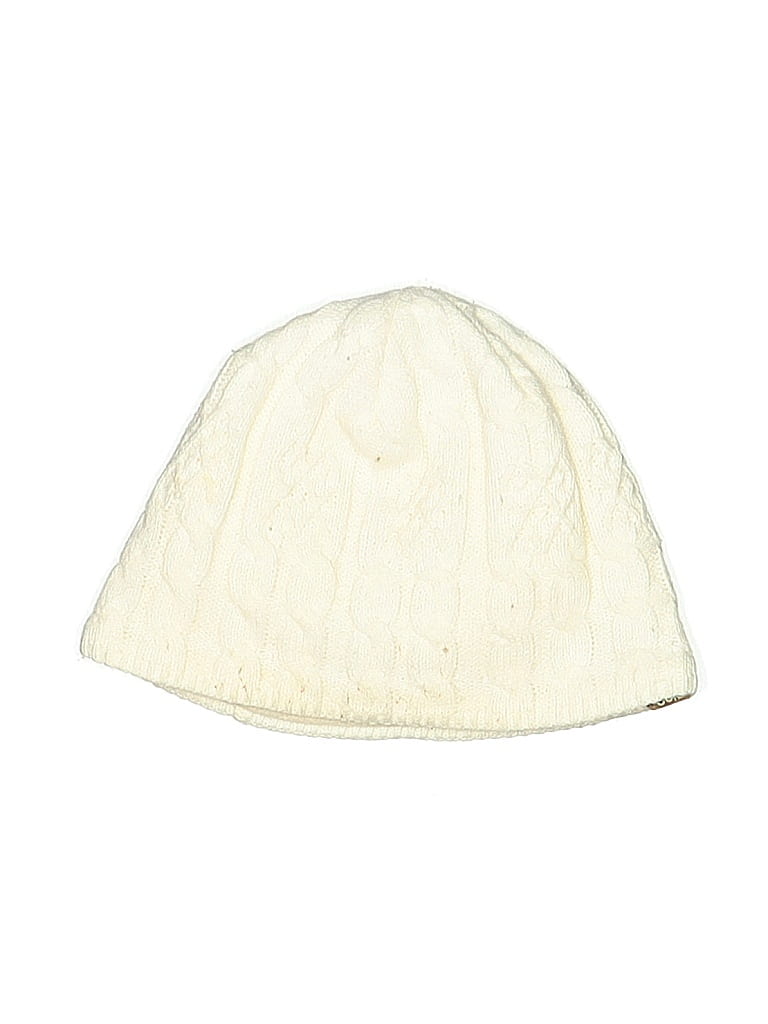 Pre-owned Bula Beanie Hat In White