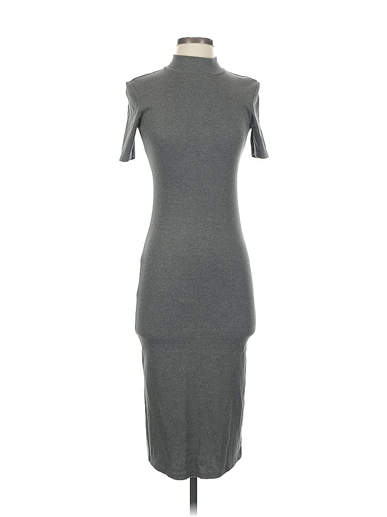 Pre-owned Zara Casual Dress In Gray