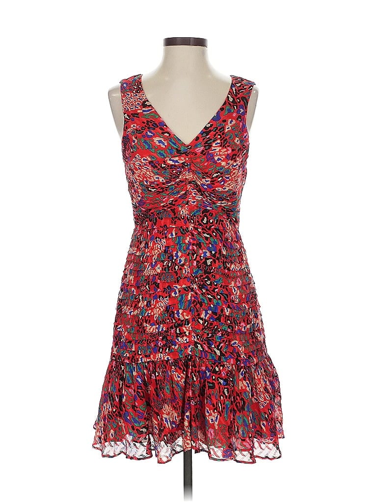 Tanya Taylor Paisley Red Cocktail Dress Size 2 - photo 1