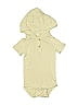 Kate Quinn Organics Solid Yellow Tan Short Sleeve Onesie Size 12-18 mo - photo 1