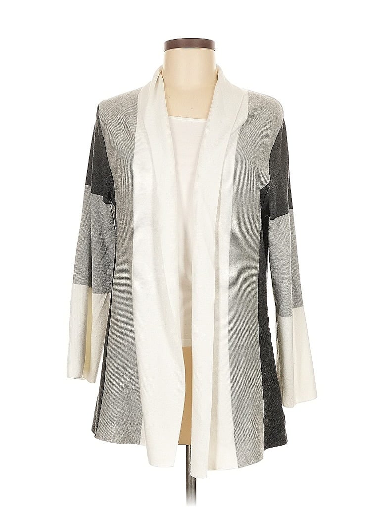 Pre-owned Assorted Brands Cardigan Sweater In Gray