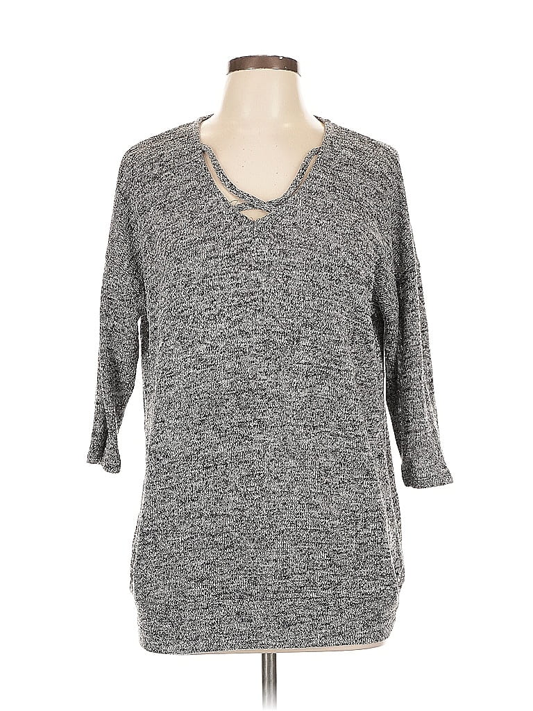 Pre-owned Torrid Pullover Sweater In Gray