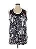 Catherines 100% Polyester Gray Black Active Tank Size 1X - photo 1