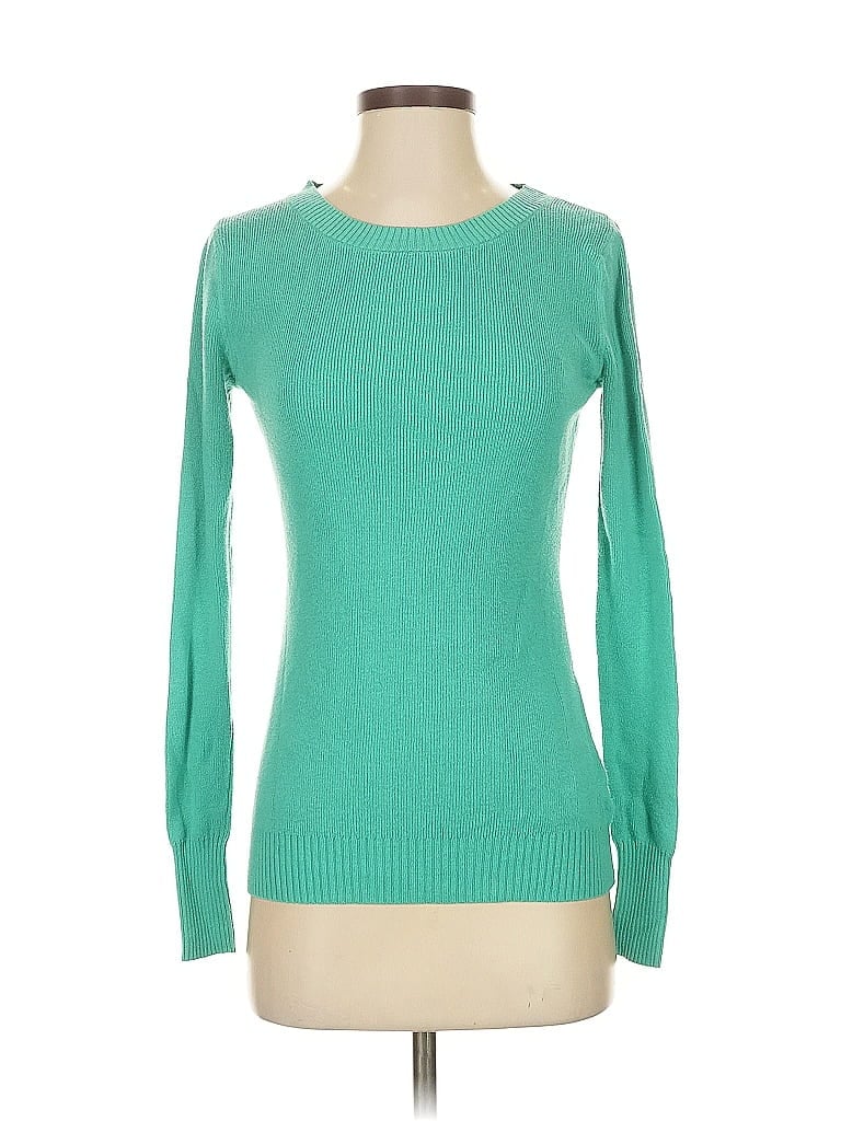 Pre-owned Express Pullover Sweater In Green