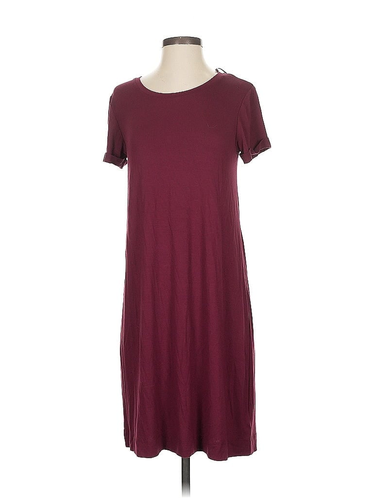 Pre-owned C&c California Casual Dress In Burgundy