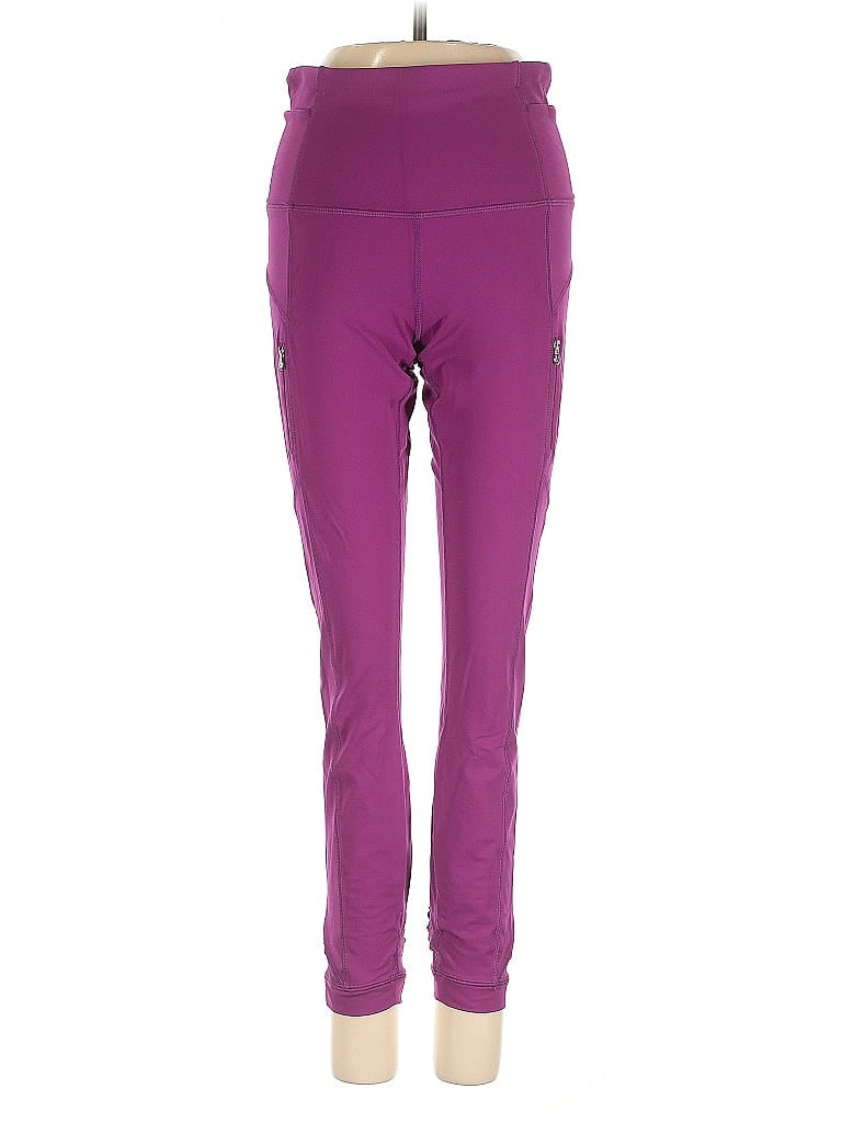 Pre-owned Lululemon Athletica Active Pants In Purple