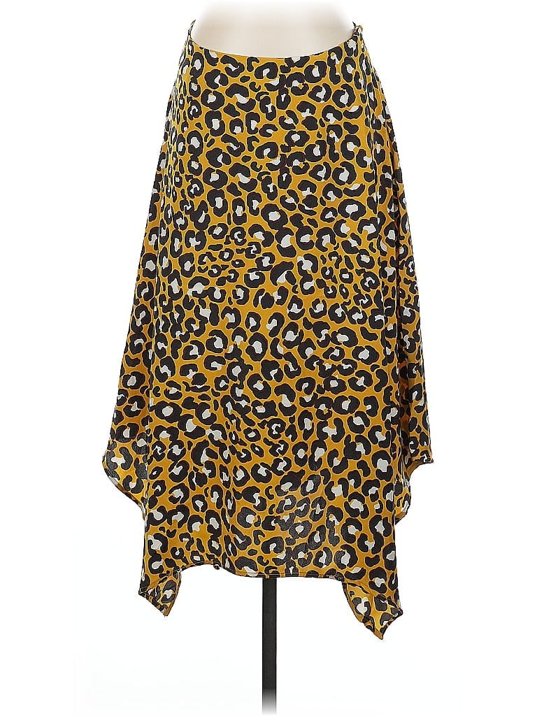 WHO WHAT WEAR Pre-owned Casual Skirt In Yellow